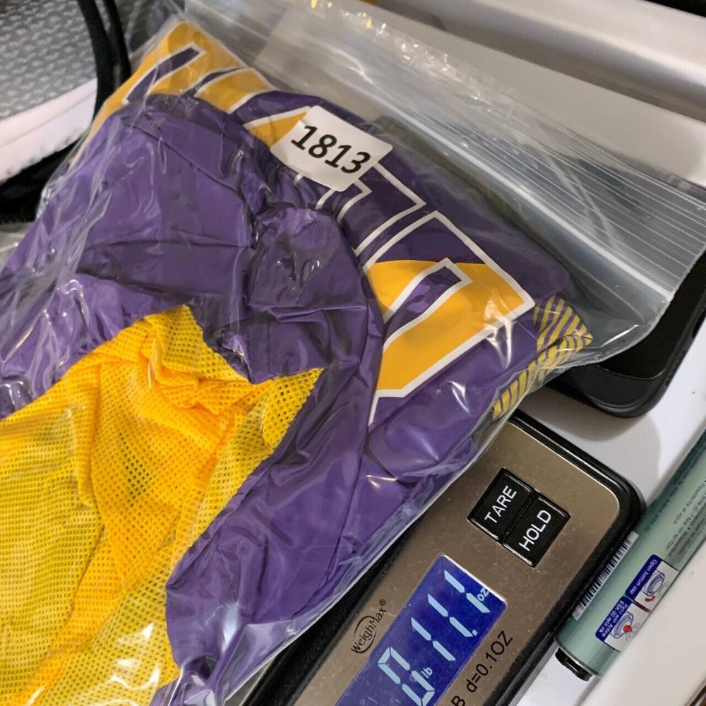 Los Angeles LA Lakers NBA XL Purple 1/4 Zip Windbreaker Jacket New Men - Picture 6 of 6